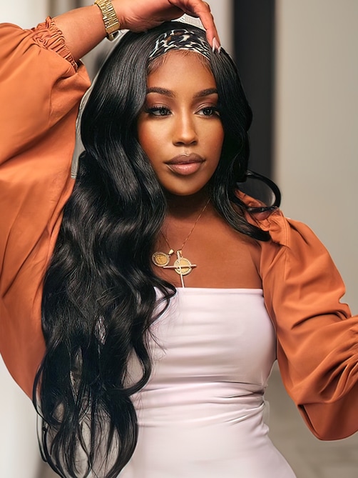 Body Wave Glueless Headband Wig Natural Color 100% Virgin Human Hair
