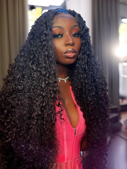 Flash sale 14 Inch UNice Jerry Curly Wigs Lace Wigs 150% Density Natural Human Hair Wigs