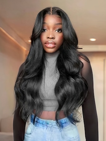 UNice Breathable Body Wave 4x4 Lace Closure Wig Free Part Human Hair Wigs New Year Limited Sale