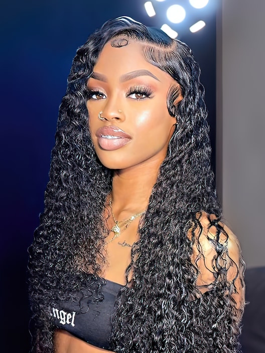 UNice Hair 3 Bundles Jerry Curly Hair Weave With Closure