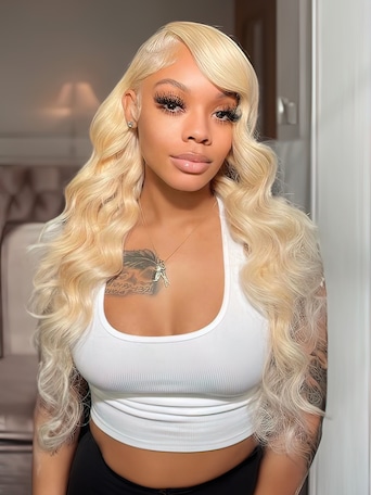 UNice Hair 613 Blonde Virgin Human Hair Wave 4 Bundles Body Wave Hair Weft