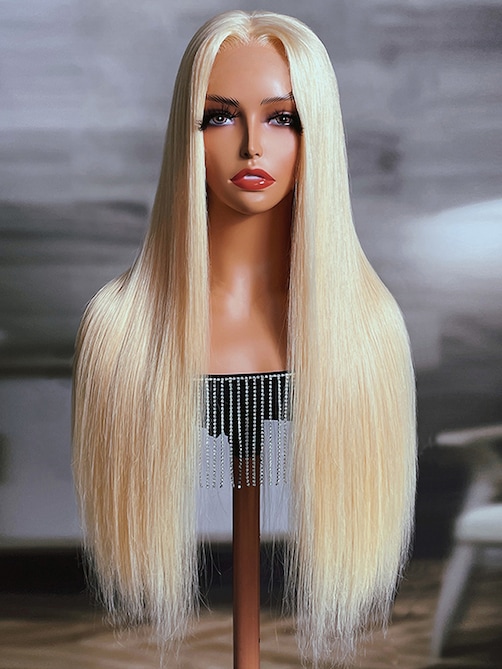 UNice 613 Blonde Invisible HD Lace 5x5 Closure Straight 180% Density Wig