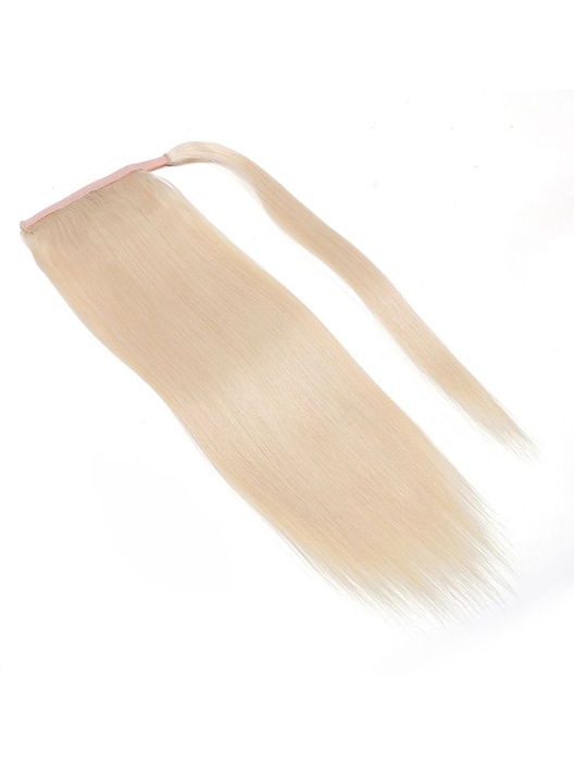 UNice 613 Blonde Straight Clip In Ponytail Extension Human Hair