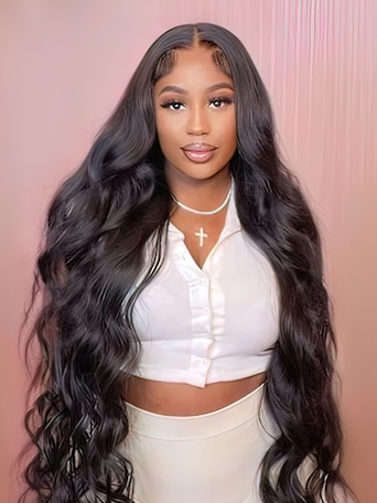 13x4 Glueless HD Lace Front Top-tier Crystal Lace Body Wave Wigs Pre Plucked with Baby Hair