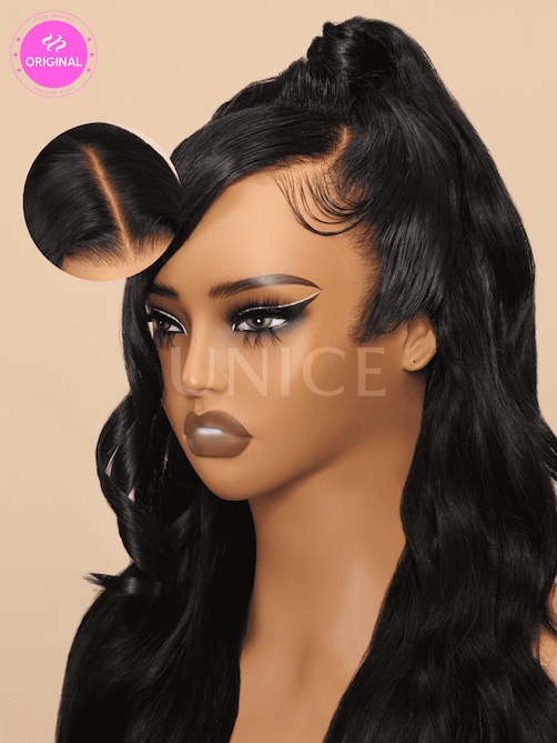 UNice Real Ear To Ear Super Secure 13x4 Lace Frontal Reddish Brown Jerry Curly Pre-Everything Wig