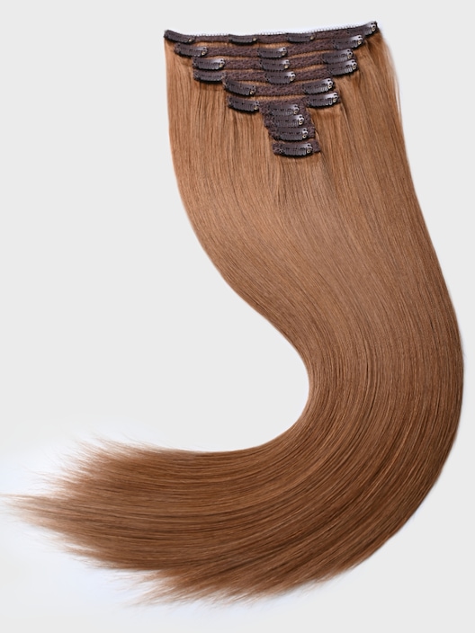 UNice Almond Brown Human Hair Clip In Extension