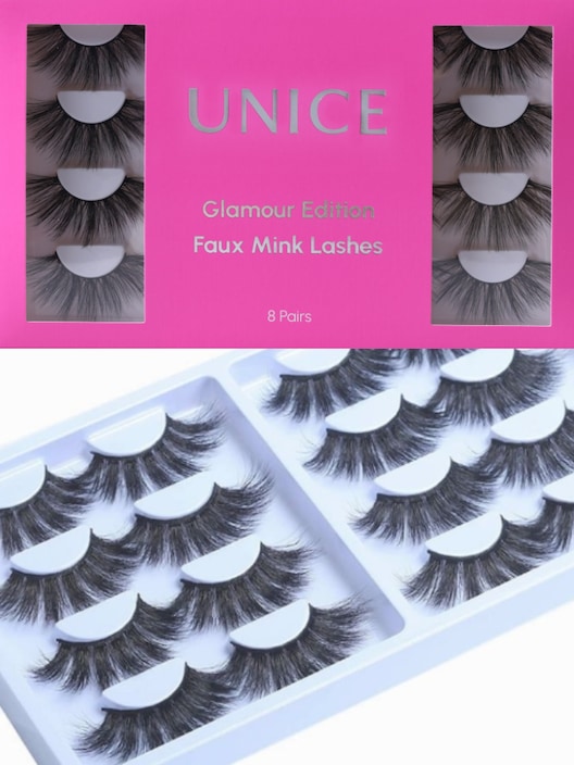 8 Pairs 3D Mink Fur False Eyelashes
