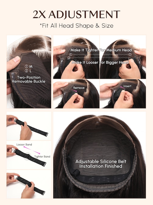 7x5 Bye Bye Knots Glueless Wig Quick Install Lace Water Wave Invisible Knots Lace Wig 150% Density