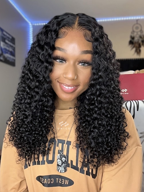 UNice 7x5 Bye-Bye Knots Wig 150% Density & 5x5 HD Lace 180% Density Jerry Curly Wig With Bleached Invisible Knots