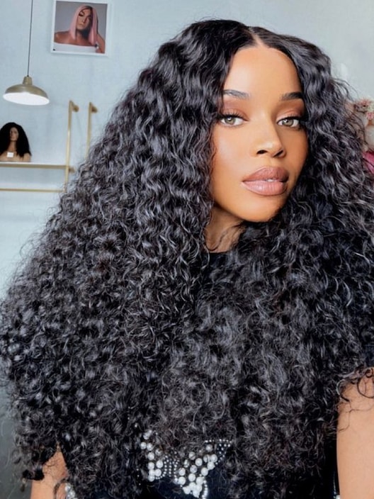 22inch 250% Density 13x4 HD Glueless Wig Invisible Lace Curly with Bleached Knots Match All Skin Tones