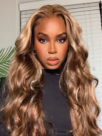 UNice Gorgeous Highlight Honey Blonde Bouncy Body Wave Hair 4 Bundles