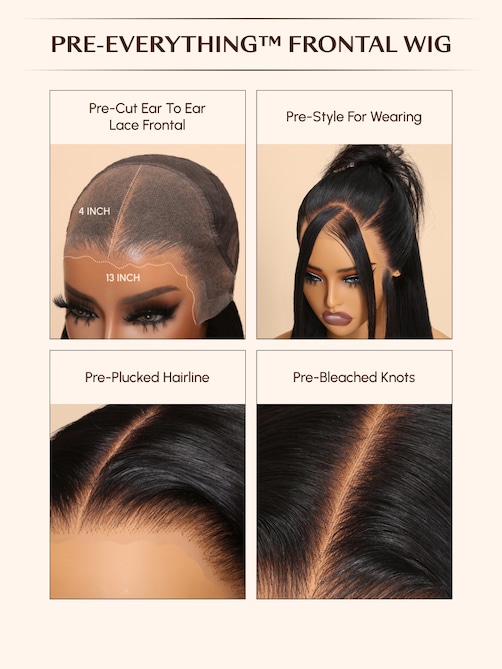 7x5 Byebye Knots Lace Reddish Brown Body Wave Bleached Knots Blend Seamless Wig