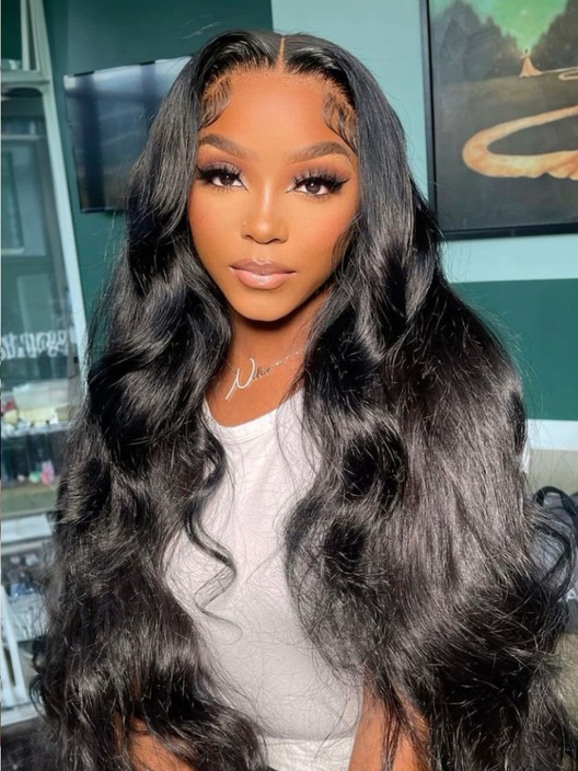 32in 250% High Density 13x4 Glueless HD Invisible Lace Body Wave Wig Melted Perfect