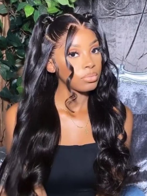 7x5 Bye-Bye Knots Body Wave Wig Pre Cut Lace Pre Plucked Hairline Put On and Go 150% Density Wig