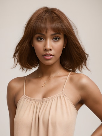 AMARA -12" MONO STRAIGHT HUMAN HAIR WIG