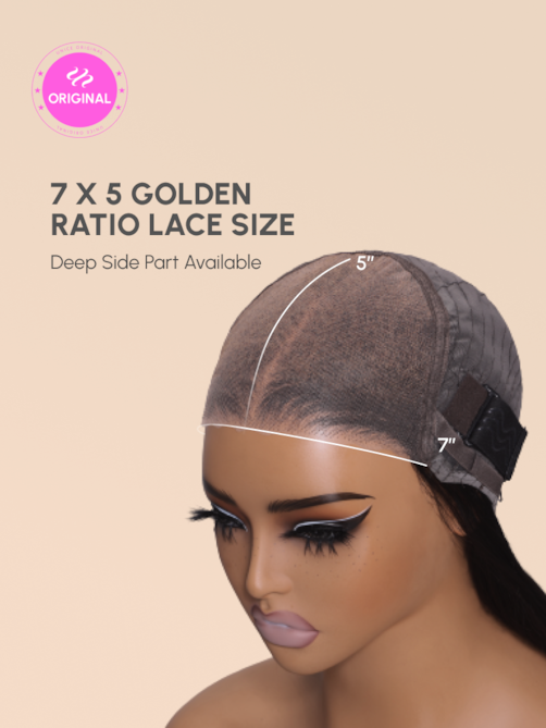 7x5 Bye Bye Knots Wig Glueless Lace Honey Blonde Body Wave Wig With Bleached Clean Knots 150% Density