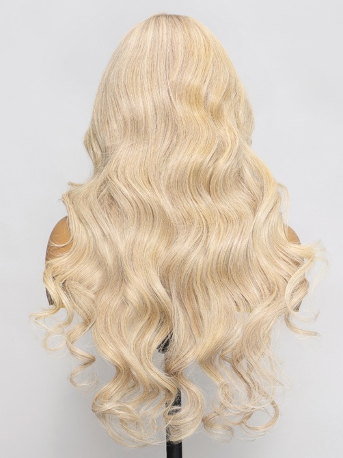 13x4 Pre Done Everything Lace Front Body Wave Ash Blonde Summer Color