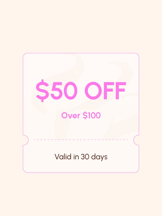 [US Only] $50 OFF Coupon (over $100 and valid in 30 days)