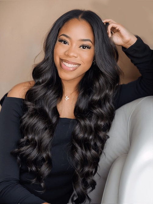 Glueless Body Wave U Part Hair Wig‎ Natural Color Wigs