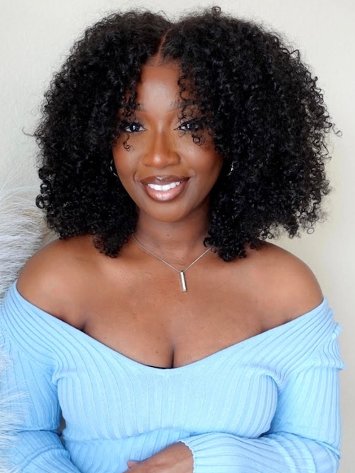 UNice EasiContour V Part Wig Beginner Friendly Kinky Curly Glueless Protective Style Human Hair Wig 180% Density