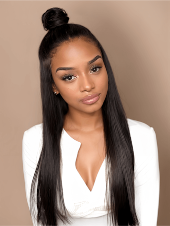 Unice Straight Full Lace Human Hair Wigs 150% Density Remy Hair Wig