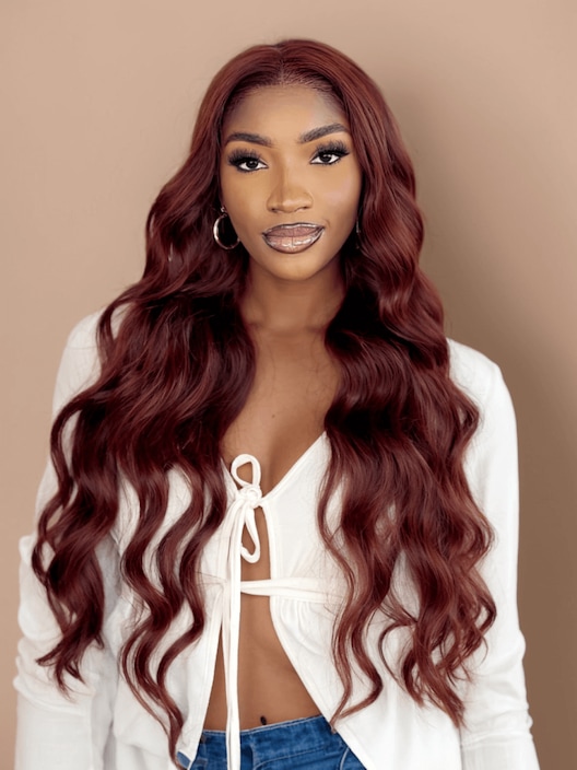 UNice Reddish Brown Body Wave 1Pc 100% Remy Human Hair Bundle