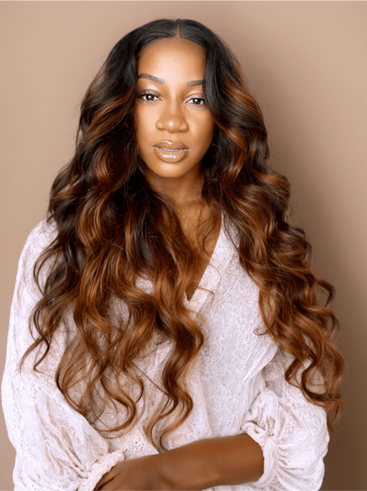 UNice Balayage Ombre Highlight Body Wave 4x4 Free Part Lace Closure 1 Piece