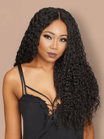 UNice Hair Icenu Series 1 Piece Jerry Curly Human Virgin Hair Weaving