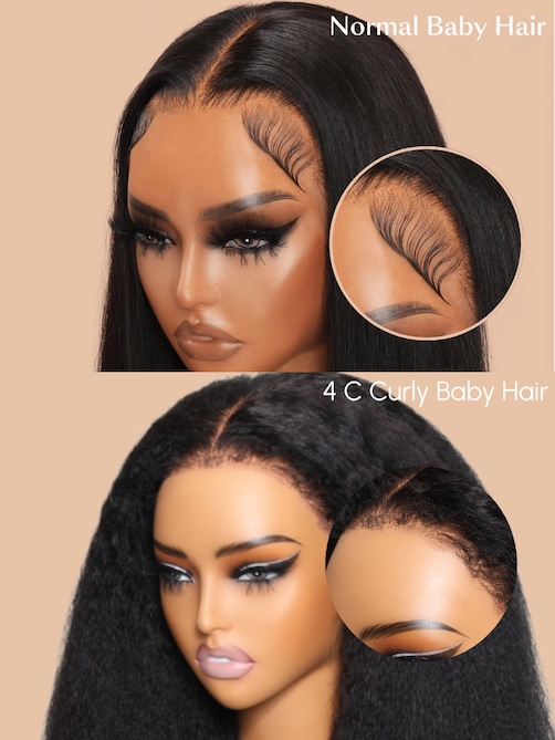 UNice 7x5 Bye-Bye Knots Wig 150% Density & 5x5 HD Lace 180% Density Jerry Curly Wig With Bleached Invisible Knots