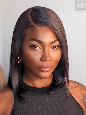 UNice 13x4 Lace Front Yaki Bob Wig Sweat-Proof Lace Cap– Pre-Cut, Pre-Bleached & Summer-Ready