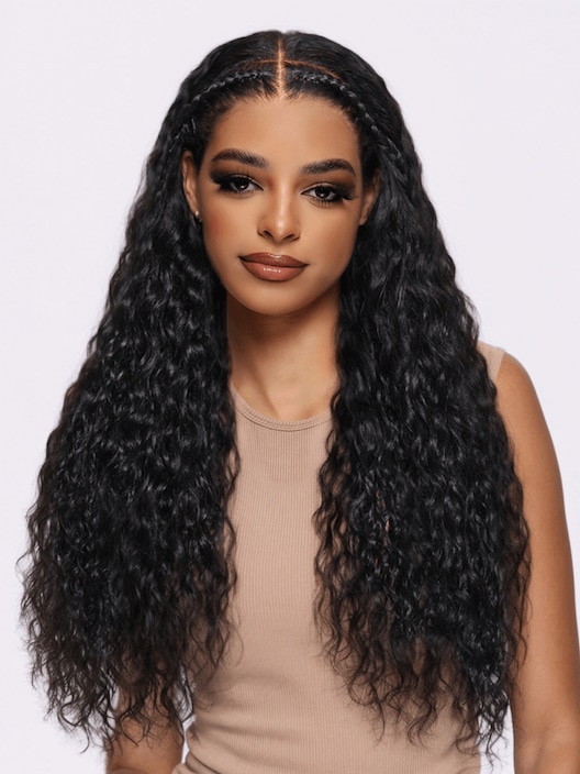 Bye-Bye Knots Glueless 7x5 Lace Natural Black Braided Wig