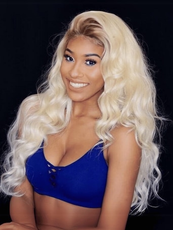 UNice Full Lace Pre-Plucked Blonde Wig with Dark Roots