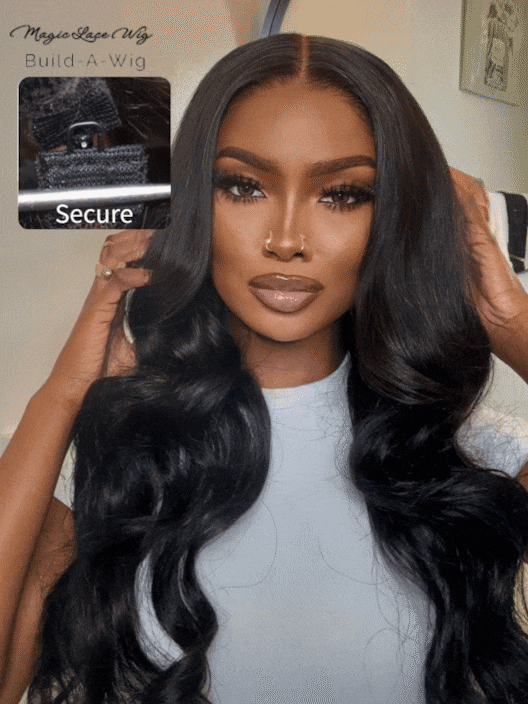[New Arrival Special Offer] UNice Magic Lace Wig Natural Black Body Wave With Optional 7x5 Replaceable Lace Closure