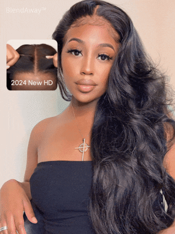 5x5 Thin HD BlendAway Pre Cut Lace Glueless Body Wave Wig with ByeBye-Knots Match All Skin Tones