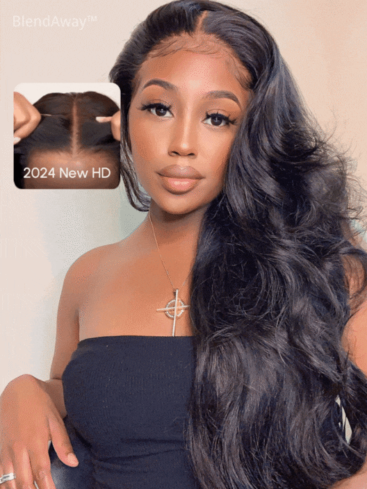 5x5 Thin HD BlendAway<span>TM</span> Pre Cut Lace Glueless Body Wave Wig with ByeBye-Knots Match All Skin Tones