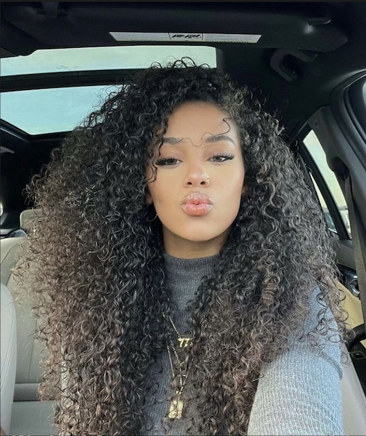 HD 5x5 Pre Cut Undetectable Lace Put On And Go Curly Black Air Wig