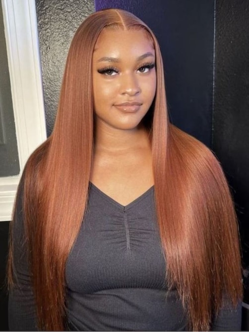 UNice 13x4 Pre-Everything Lace Frontal Cowboy Copper Straight Wig