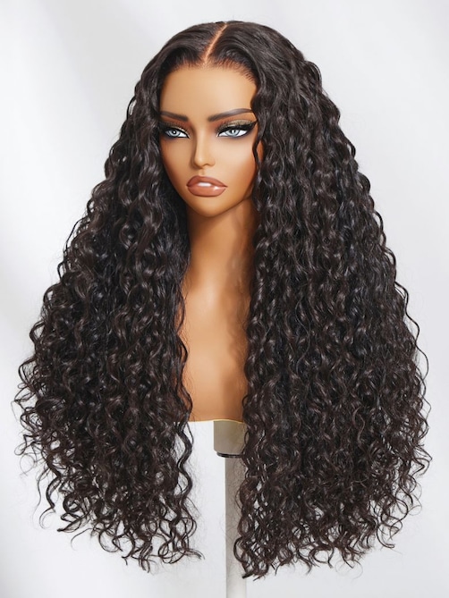 UNice Bye-Bye Knots Wig 7x5 Pre Cut Lace Water Wave Flexible Cap Size Drawstring Wig