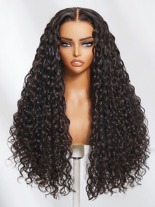 UNice Bye-Bye Knots Wig 7x5 Pre Cut Lace Water Wave Flexible Cap Size Drawstring Wig