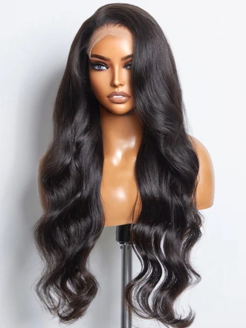 13x4 Glueless HD Lace Front Top-tier Crystal Lace Body Wave Wigs Pre Plucked with Baby Hair