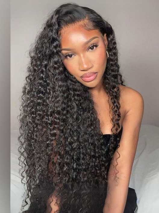 Until 30 Inch 5x5 HD BlendAway Glueless Lace Top-tier Closure Wig Deep Wave Human Hair