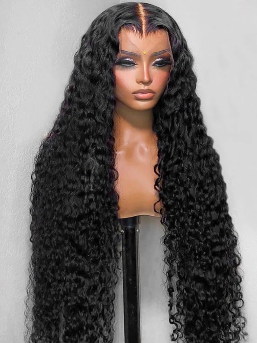 Until 30 Inch 5x5 HD BlendAway Glueless Lace Top-tier Closure Wig Deep Wave Human Hair