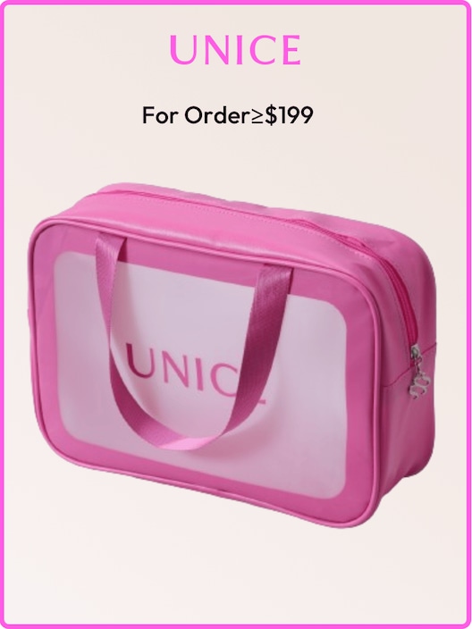 [Free Gift For Order Over $199]UNice Bubble Gum Pink Wash Bag Makeup Bag
