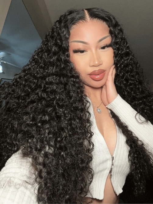 UNice 13x4 Lace Frontal Black Deep Wave Pre-Everything Wig