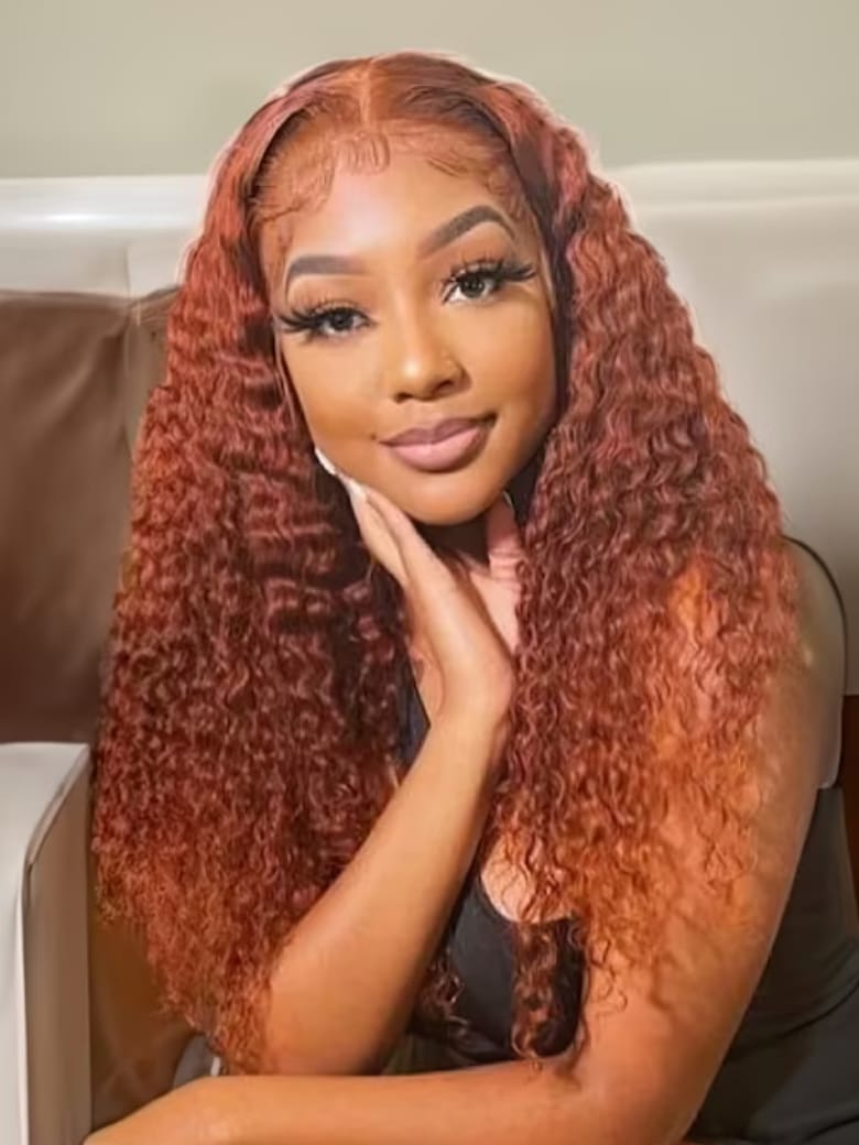 Curly Wigs Quality Lace Wigs UNice Ginger Color 13X4 Lace Front