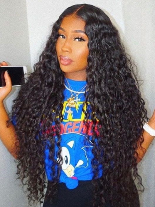 [24"=$0.99 Limited] 13x4 Lace Frontal Wig Natural Wave Human Hair Wig 150% Density