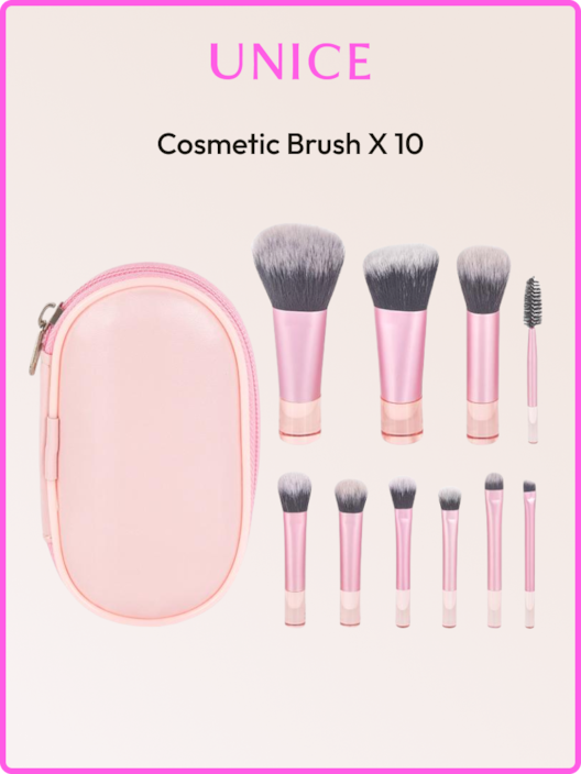 [Exclusive Gift for order>$99] UNice Cosmetic Brush x 10