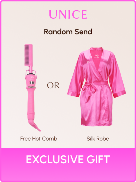 [EXCLUSIVE Offer] UNice Electric Straightening Hot Comb or Silk Robe Randomly Sent