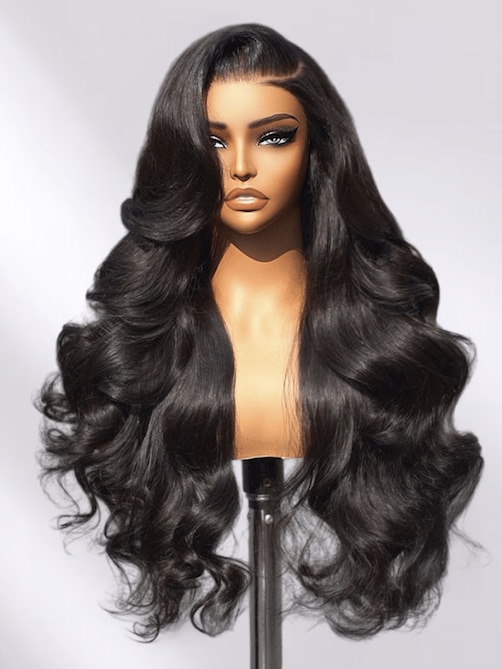 UNice HD Real Scalp™ Wig 13x4 Invisible Lace Frontal Body Wave Black Wig