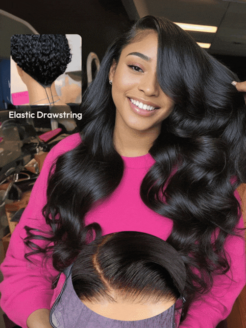 [Pay 24" Get 26"]13x4 Pre-Everything™ Transparent Lace Front 3D Body Wave Wig Real Ear To Ear With Invisi Drawstring Super Secure